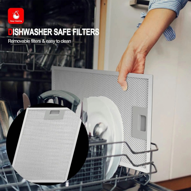 Tieasy Range Hood 30 Inch Wall Mount Kitchen Range Hood