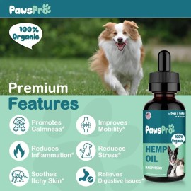 No Brand Hemp Oil for Dogs and Cats - Helps Pets with Anxiety, Pain, Stress, Sleep,