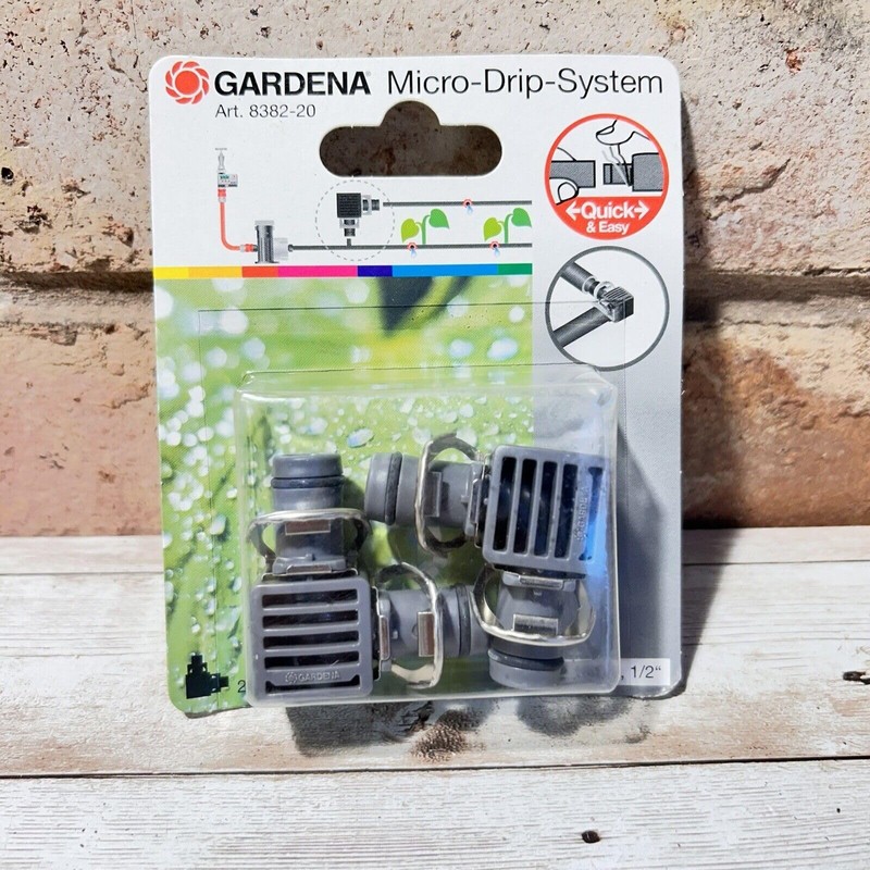 Gardena 8382-20 L-Joint for Connecting Pipe