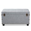 Baxton Studio Ottomans, Grey/Black