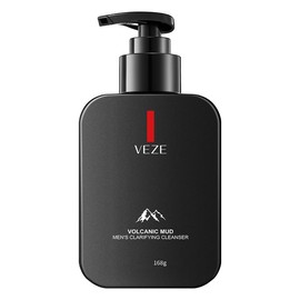 VENZEN Volcanic Mud Men's Facial Purifying Cleanser Foam Moisturizing Face Cleanse Pores Blackheads 168/5.93oz