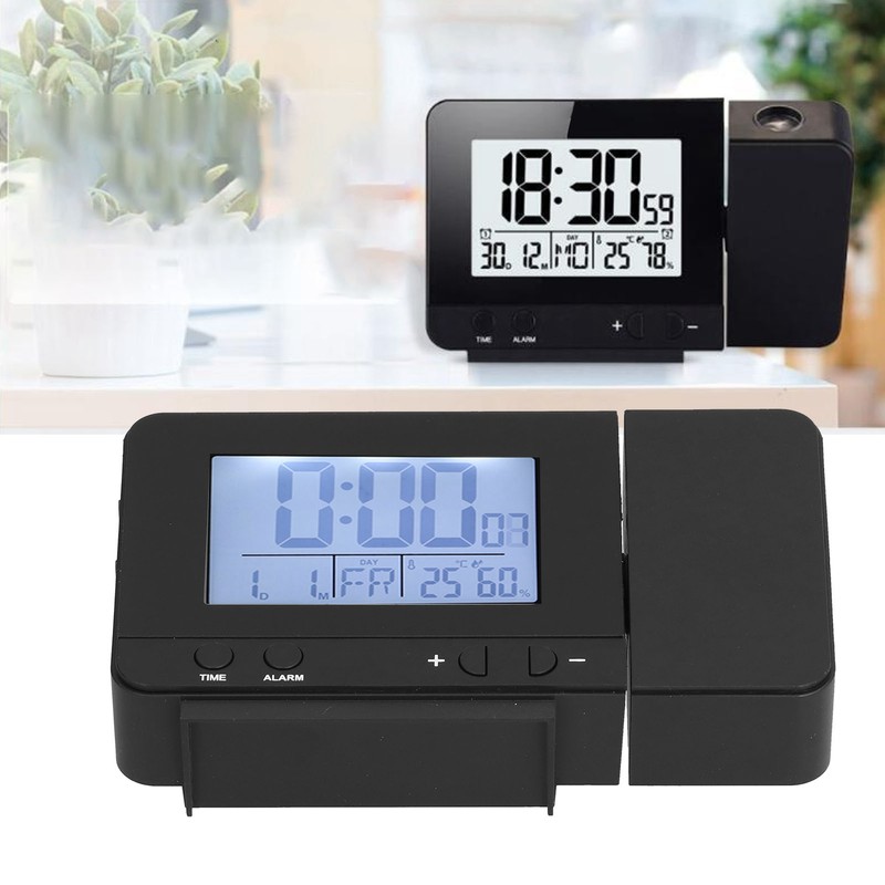 180° Rotation Projection Alarm Clock USB Powered LED Digital Clock