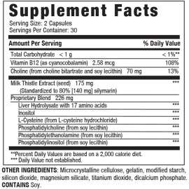 LIVERITE Liver Aid with Milk Thistle 60 Capsules, Liver Support, Liver Cleanse,