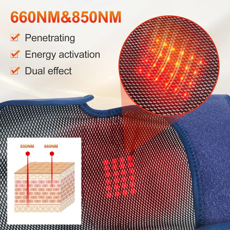 Infrared Knee Massager, Knee Brace with 5 Levels of Heating