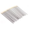 22Pcs Knitting Needles Stainless Steel Straight Single Pointed HandMade Wool
