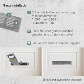 Vent Systems 12 x 2.4 Inch (Outer Dimensions) Air Supply Ventilation Grille - Gold Aluminum Rectangle Intake/Exhaust Door Vent Deflector - HVAC for Home Improvement Floor, Wall Duct Cover