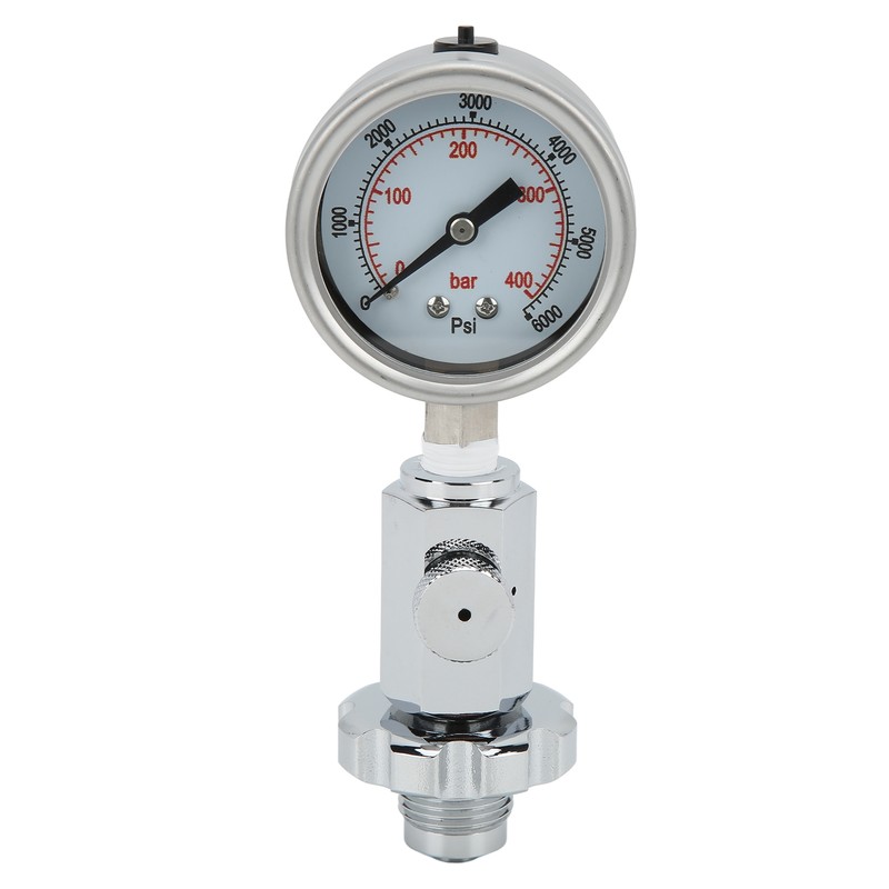 Scuba Diving Air Tank Pressure Testing Checker with 0‑400 Bar