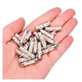 10x Fuses Household UK, 13 Amp, Ceramic Tube Fuses, Suitable for UK Domestic, Electrical Home Mains Plugs, Extension leads, Shaver Plug, and Fuse Sockets (10)