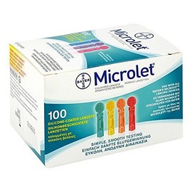 Microlet Lancets Coloured Pack of 100