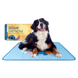 The Green Pet Shop Cool Pet Pad - Extra Large, Disney’s Stitch - Self-Cooling, Pressure Activated Mat for Dogs & Cats from 80+ lbs - Non-Toxic Gel, No Water Needed