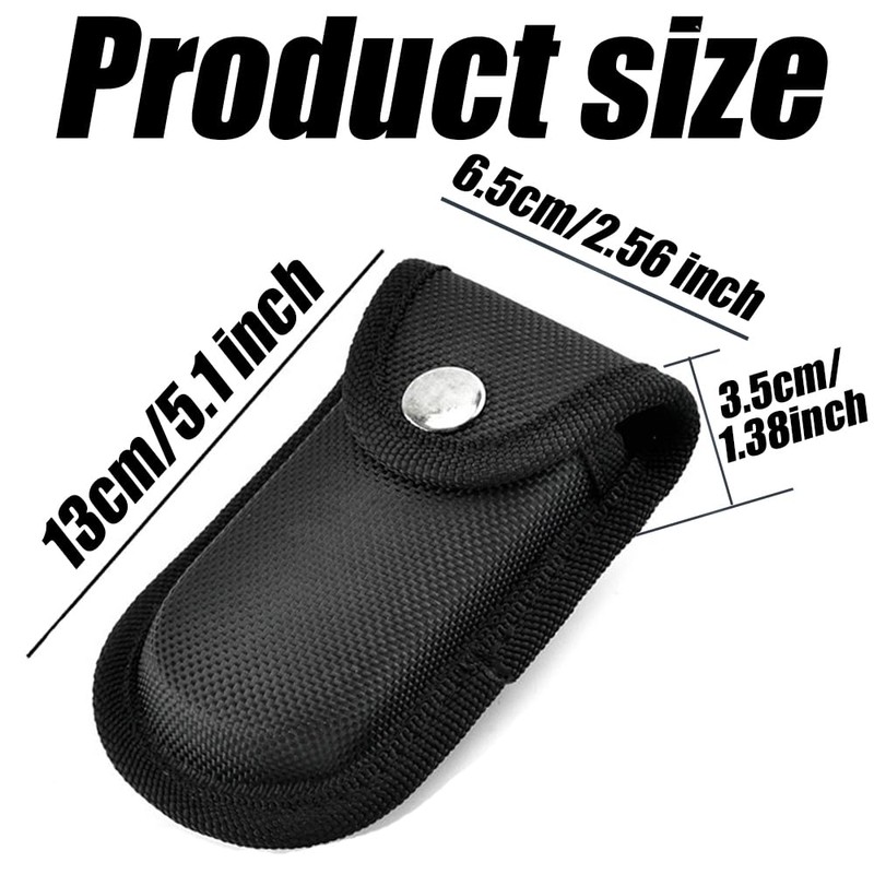2Pcs Nylon Pocket Knife Sheath, Folding Knife Belt Sheath with