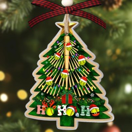 Softball Christmas Ornaments, Softball Xmas Tree Aluminum Ornament (NOT 3D) for Boy, Girl, Kids Softball Player Ornaments Decoration, Sports Fan Ornament 2025, Softballs Gifts for Christmas Decor.