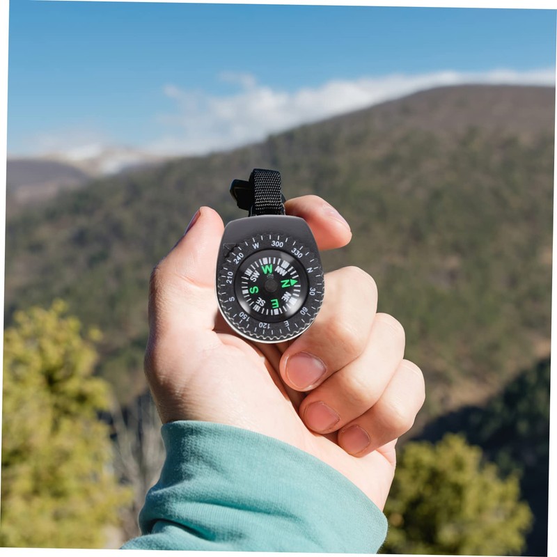 Sosoport 2pcs Detachable Compass for Watch Portable Camping Compass Outdoor
