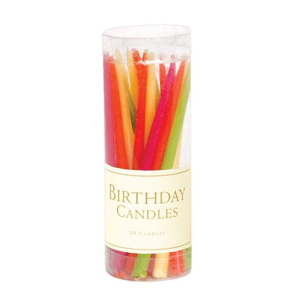 Caspari Birthday Candles in Tutti Frutti - 80 Candles