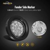 Partsam 2Pcs 2.5 Inch Round Amber 13 LED Side Marker