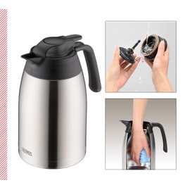 Thermos THV Thermos Flask - Matte Stainless Steel