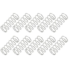 PATIKIL 10pcs 304 Stainless Steel Mechanical Extension Spring Spring 0.8mm Wire Diameter x 12mm Outside Diameter x 30mm Long Spring Assortment Kit for Shop and Home Repair