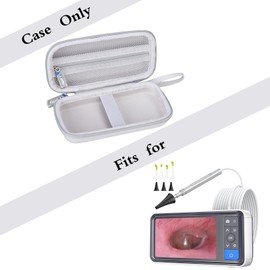 Storage Case for ScopeAround Otoscope Ear Camera with 4.5" IPS Screen 1920x1080 FHD Smart Visual Ear Wax Removal Tool Camera Kit (Black)
