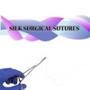 Isaac Technologies IC-SN4002 75cm SILK Surgical Suture Thread W Curved