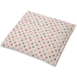 Organic Grain Cushion 19 x 19 cm Organic Filling and Organic Fabric Dots as Heat Cushion and Cold Cushion
