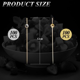 200 Pieces Fruit Picks, Round Pearl Fruit Picks, Cocktail Skewers Set, Snack Fruit Fork, Fruit Plate Decoration Skewers, Finger Food Skewers, Suitable for Parties and Gatherings