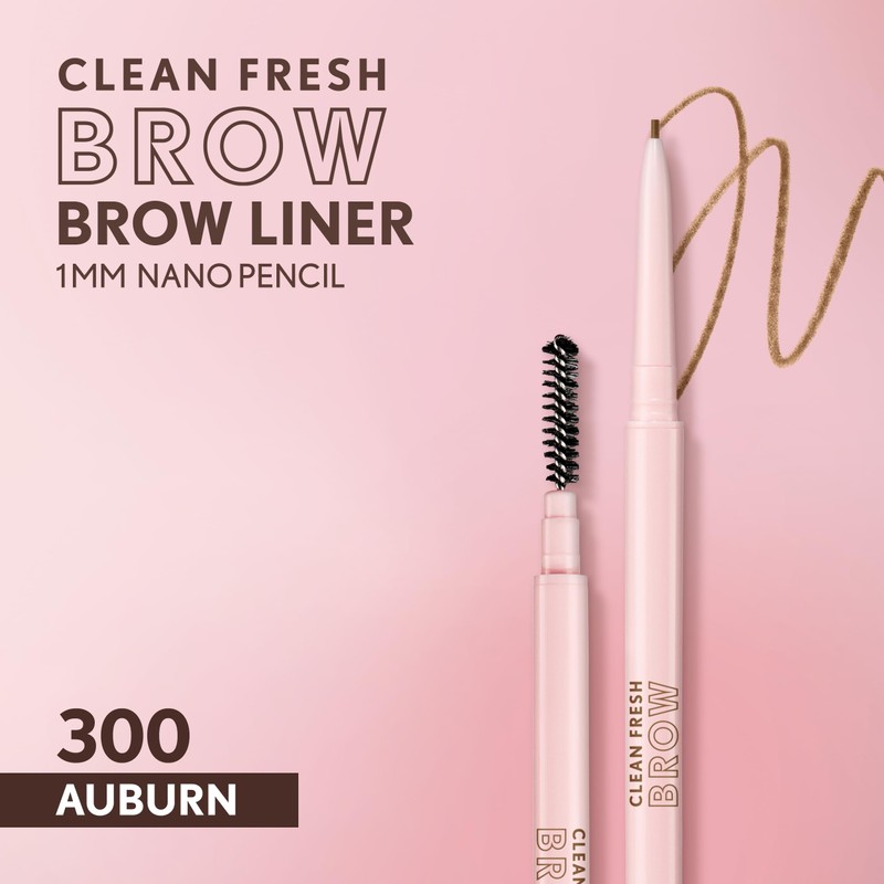 Covergirl Clean Fresh Brow Nano, 300 Auburn, Eyebrow Pencil, Ultra-Precise