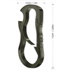 Idakekiy Full Stainless Steel Anti-Lost Keychain Carabiner Mutil Function Home