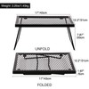 REDCAMP Folding Campfire Grill Heavy Duty Steel Grate, Portable Camp
