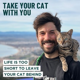 Houdini™ Escape Proof Cat Harness and Leash Set by OutdoorBengal – Orange, Large Cat Harness for Walking Big Cats