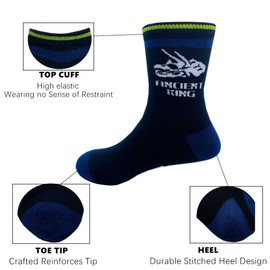 Kids Boys Fashion Cartoon Dinosaurs Pattern Sport Socks 10 Pairs (Dinosaurs 2, 8-12 years)