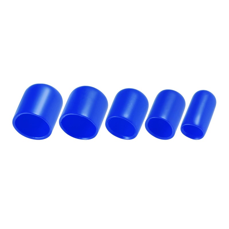 sourcing map 25pcs Round Rubber End Caps 6mm 9mm 12mm
