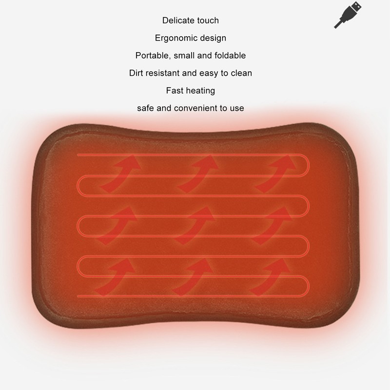 USB Hand Warmer Portable Foldable Fast Heating Electric Heated Pocket
