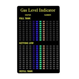 TFA Dostmann 98.1127 Magnetic Gas Bottle Level Indicator Reusable Easy Read Black