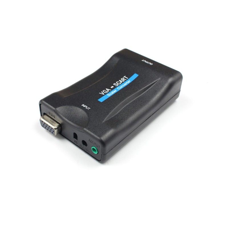TEHAUX Vga to Scart Converter Adapter Video Signal Transcoder for