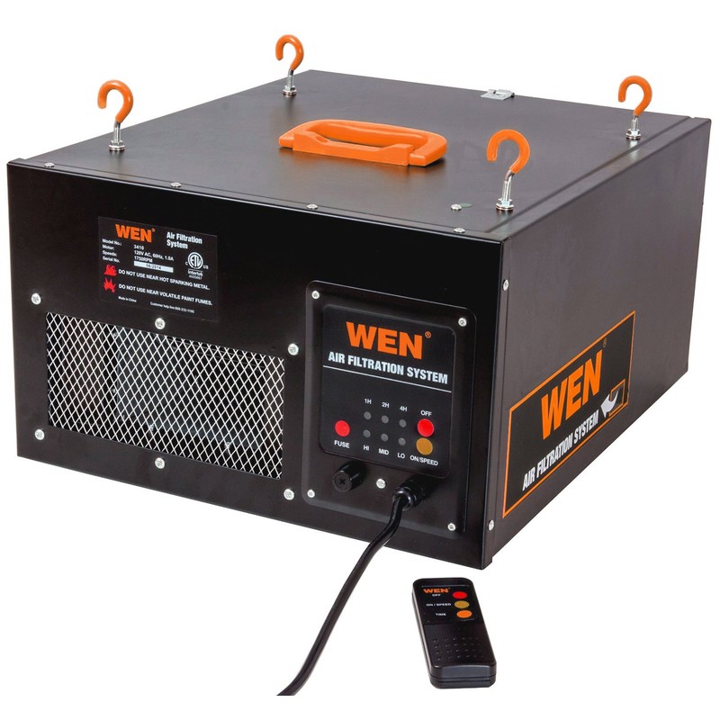 WEN 3410 3-Speed Remote-Controlled Air Filtration System (300/350/400 CFM), Basic