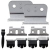 2-Pack Silver Hair Clipper Blades for Andis T-Outliner G GO