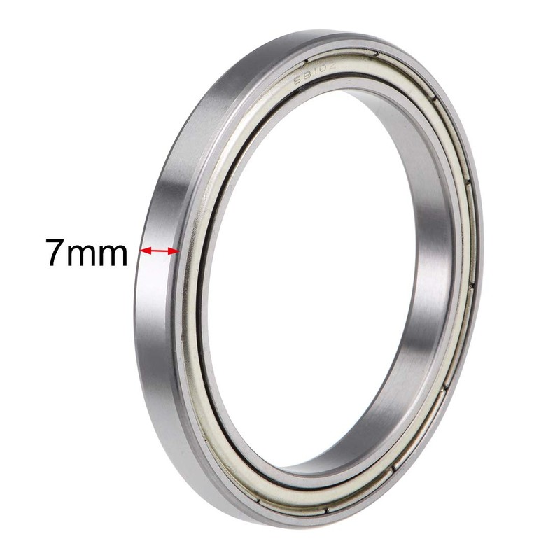 sourcing map 6810ZZ Deep Groove Ball Bearings 50mm Inner Dia
