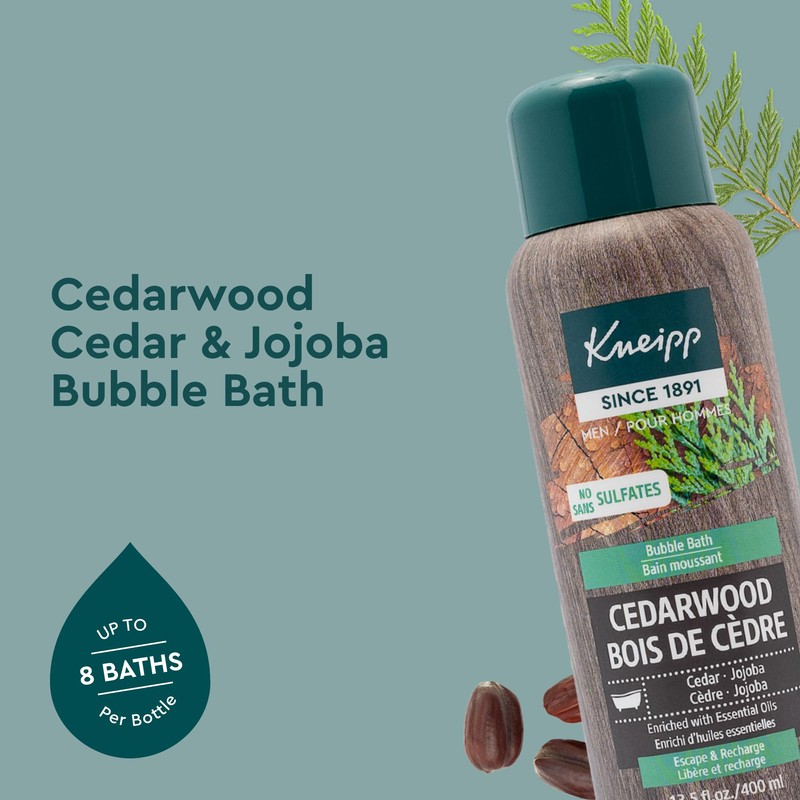 Kneipp Cedarwood Aromatherapy Bubble Bath - Good for a Luxurious