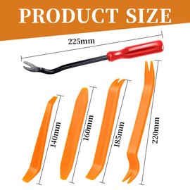 KYLOS 5 Stück Hebelwerkzeug Auto, Zierleistenkeil-Set Für Die Demontage Von Auto-Innenraumverkleidungen - Werkzeug, Auto Demontage Werkzeug