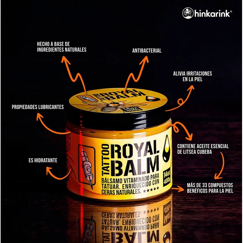 Bálsamo 400g Profesional Tatuar Hinkarink Royal Balm
