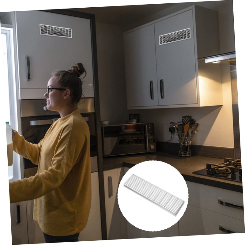 Tofficu 6Pcs Rectangular Air Vent Covers for Cabinets Closets and