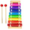 METREY Wooden Xylophone Musical Toy with 8 Note, Multicolour, 3+,