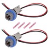 Lanphitus 2 Set Rear License Plate Light Lamp Bulb Socket