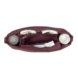 LÄSSIG Baby Pram Organiser Buggy Organiser Pram Bag with Pram Attachment / Buggy Organiser Deep Red