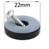 (4pcs) 22mm Round Screw-in PTFE Teflon Furniture Glides by Lifeswonderful®