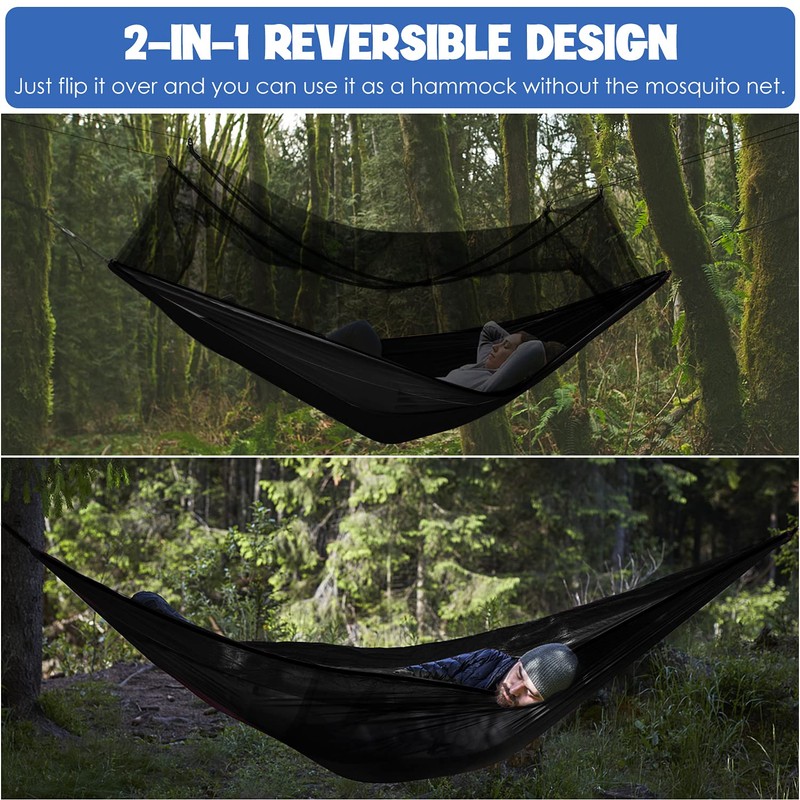 Gold Armour Camping Hammock - Camping Essentials, Double Hammock with
