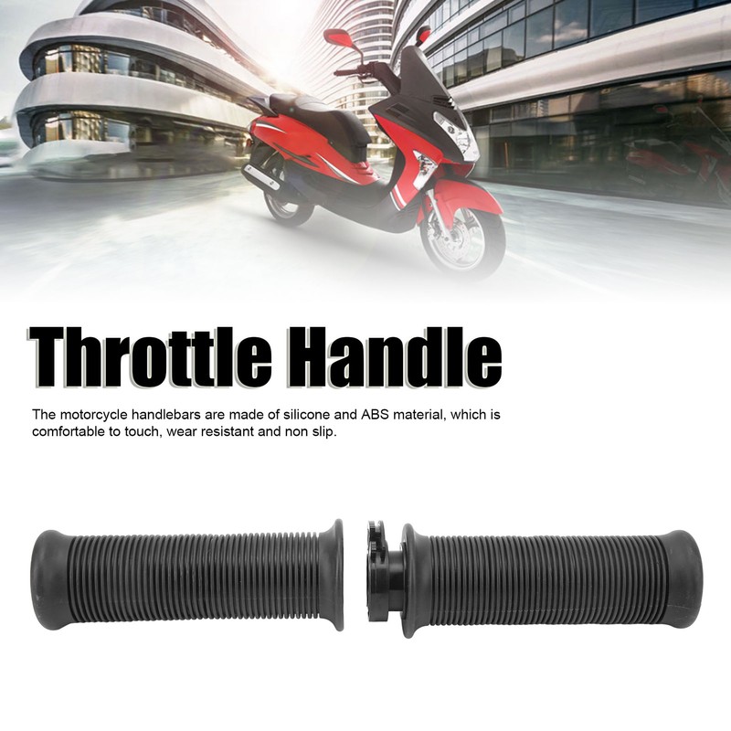 1 Pair 22mm Motorcycle Throttle Handle Comfortable Fit for Scooter