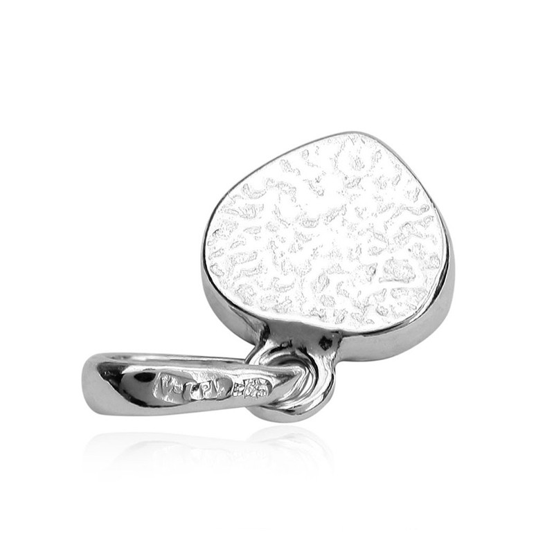 Amber Sterling Silver Heart Pendant