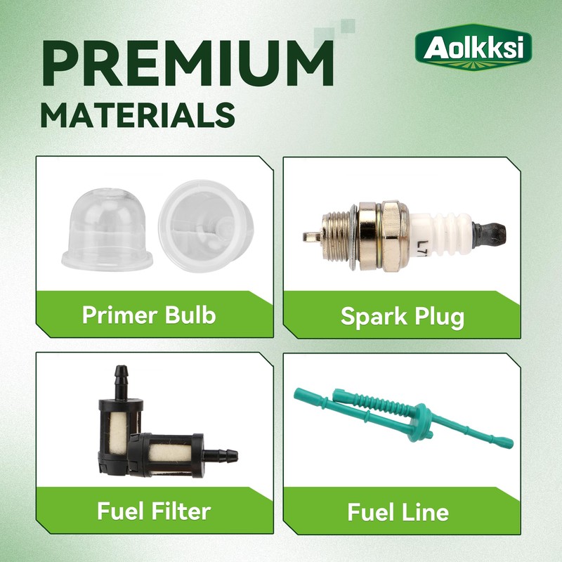 AOLKKSI FS55R Air Filter Fuel Line Primer Bulb Tune Up