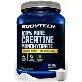 BODYTECH Polvo de Monohidrato de Creatina 100% Puro - Micronizado para Máxima Absorción - Apoya la Fuerza Muscular y Potencia de Salida - Sin Sabor (3